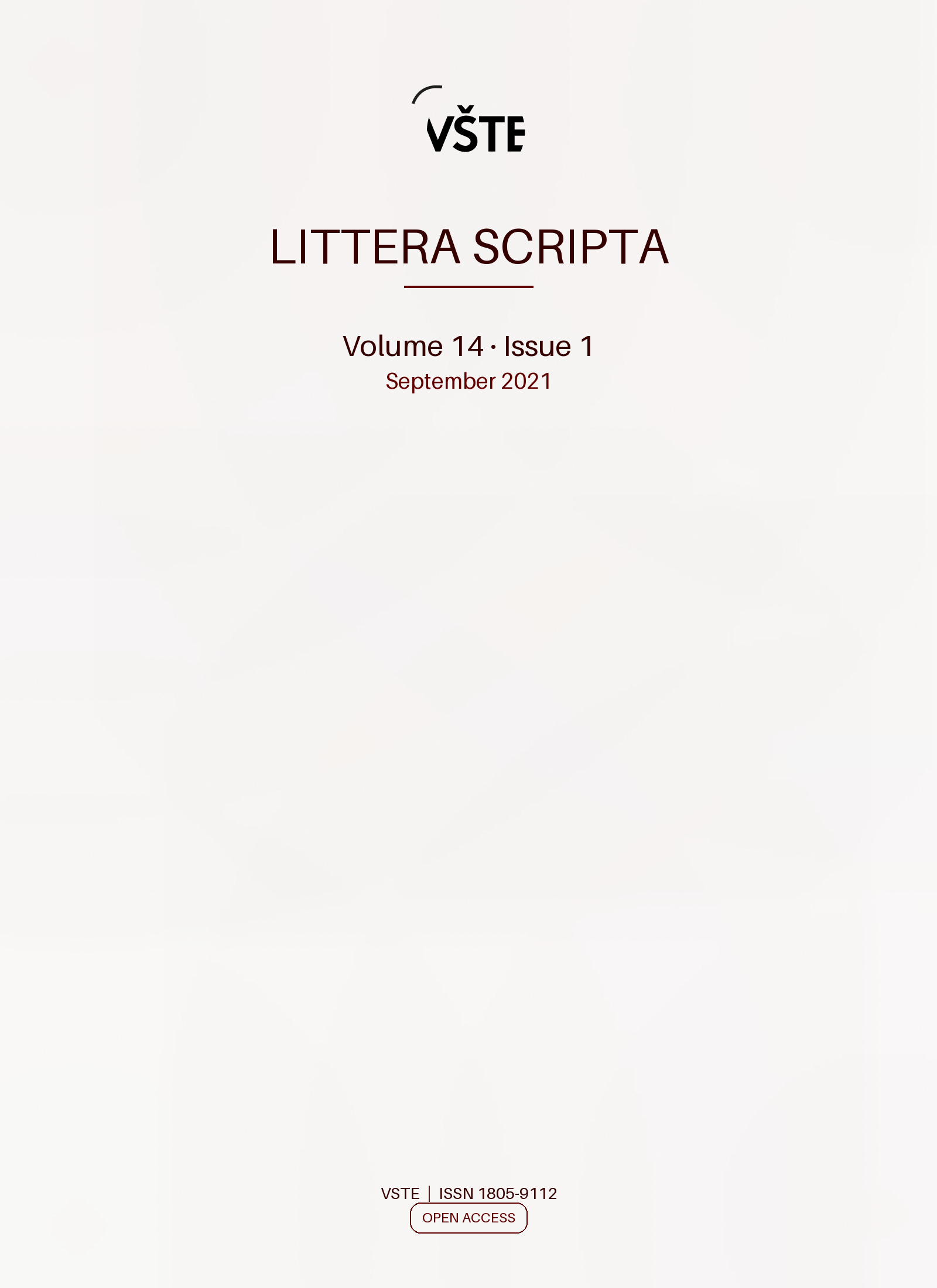 Volume 14, Issue 1 cover